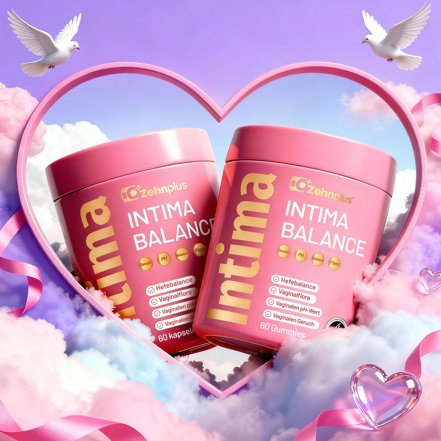 Intima Hair Balance Kapseln +mit Nährstoffen für Intimbalance sowie Haare, Haut & Nägel für den täglichen Bedarf von Frauen vegan · laborgeprüft  in Deutschland