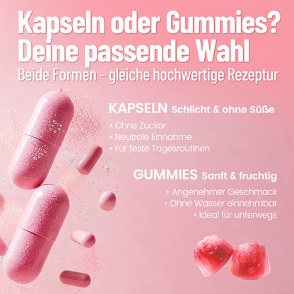 Intima Hair Balance Kapseln +mit Nährstoffen für Intimbalance sowie Haare, Haut & Nägel für den täglichen Bedarf von Frauen vegan · laborgeprüft  in Deutschland