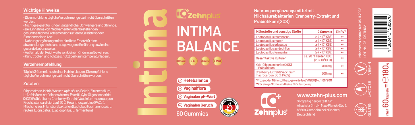 Zehnplus INTIMA BALANCE Gummies